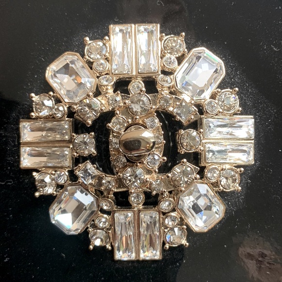 CHANEL Rare Black Patent Swarovski Crystal CC Encrusted Gem East West Clutch Bag - Picture 14 of 16